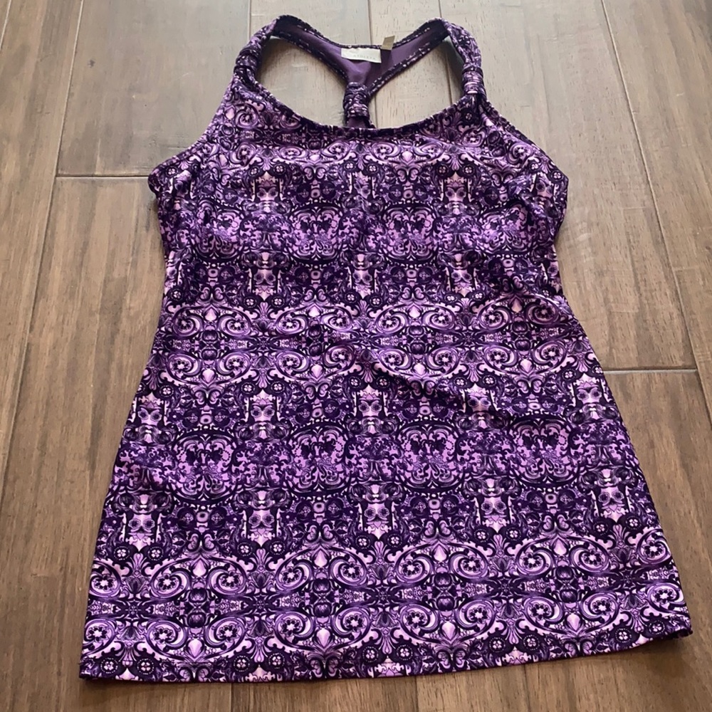 Athleta Women’s Tank Top‎ Purple Paisley Si